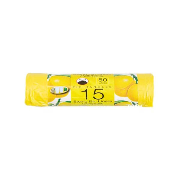 TIDY Z TIE HANDLE SWING BIN LINERS 15 Pack